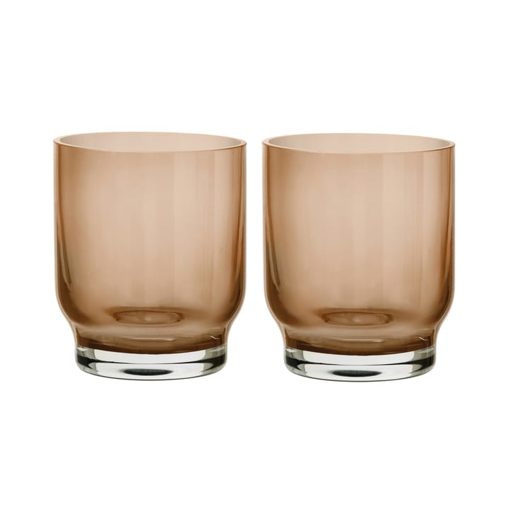 Lungo drinking glass 25 cl 2-pack - Coffee - blomus