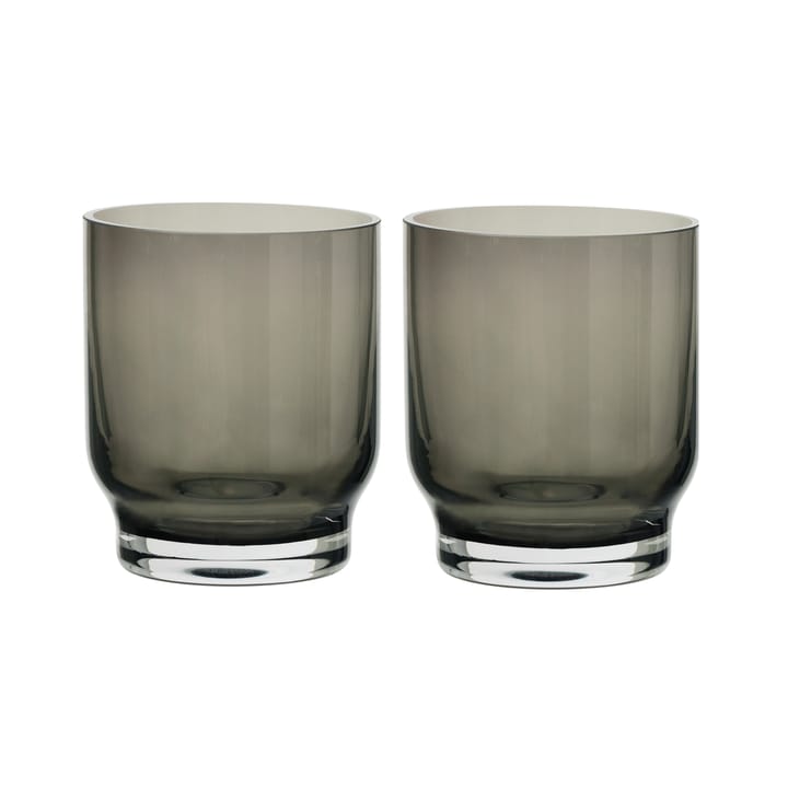 Lungo drinking glass 25 cl 2-pack - Smoke - blomus