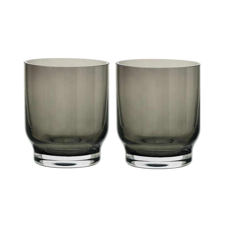 Lungo drinking glass 25 cl 2-pack, Smoke Blomus