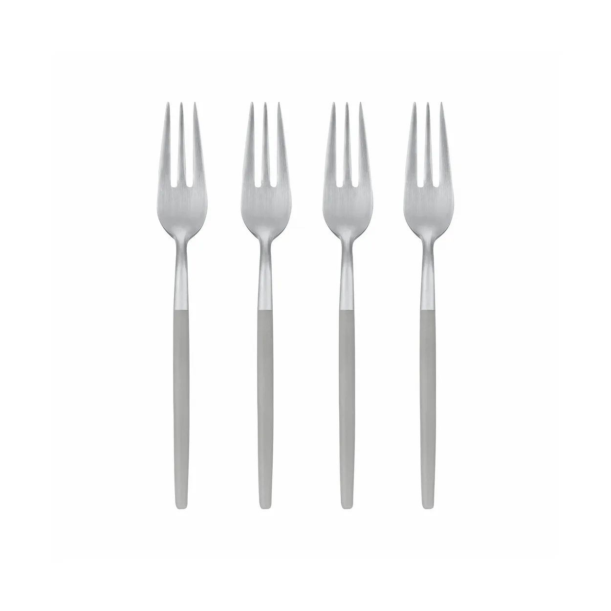 blomus Maxime dessert fork 4-pack Mourning dove | Scandinavian Design | Dessert cutlery | Grey