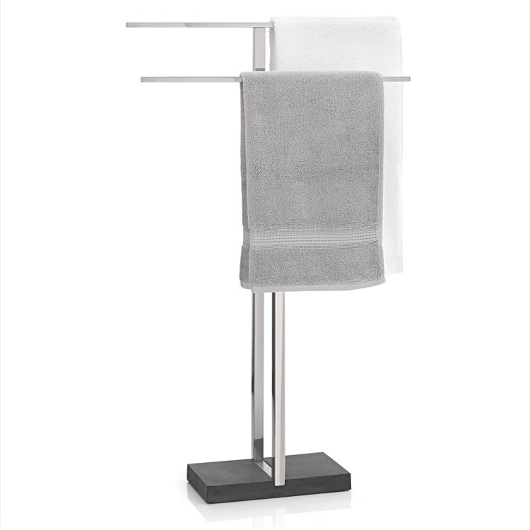 blomus Menoto towel stand Matte steel | Scandinavian Design | Towel rails & holders | Silver-coloured