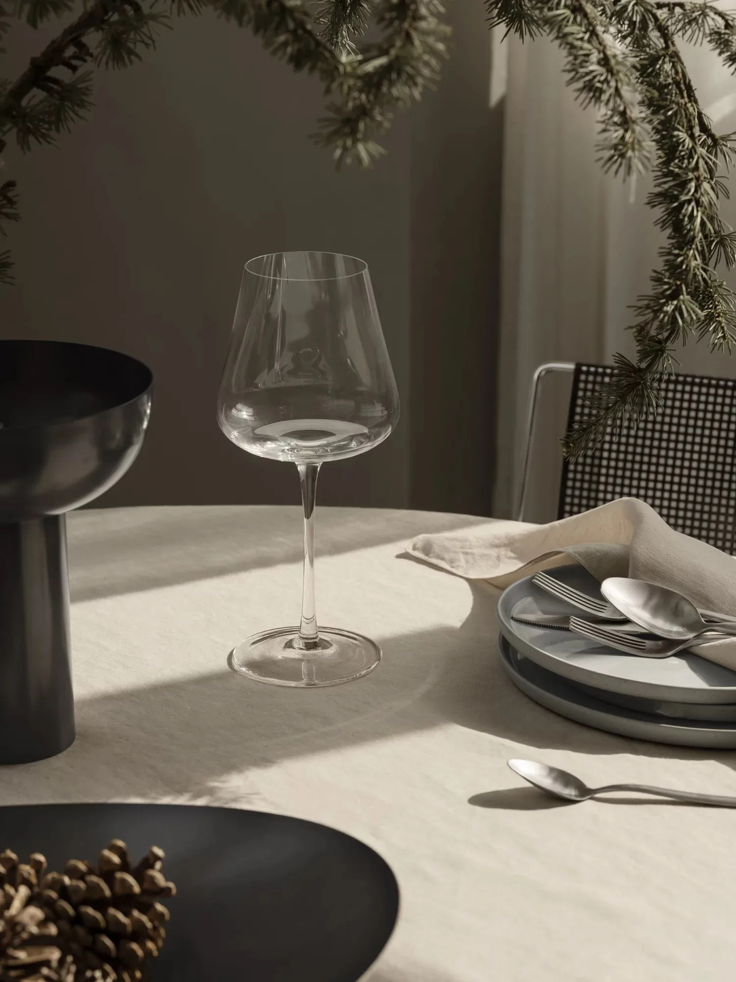 MIYABI hyacinth vase Ø17 cm, Burned metal blomus