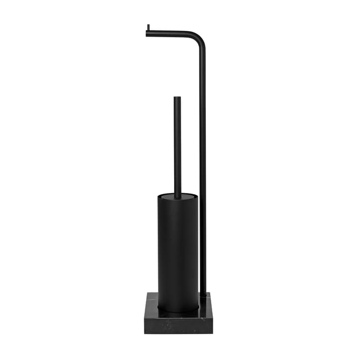 Modo toilet paper holder and toilet brush  - Black - blomus