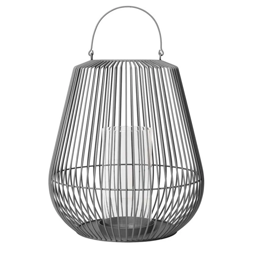 blomus Nidea lanterna M 61.5 cm steel grey (dark grey)