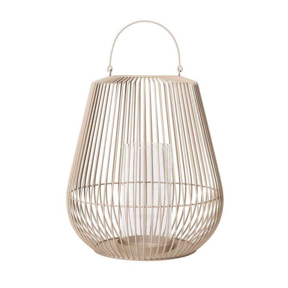 blomus Nidea lanterna S 52.5 cm nomad (beige) | Scandinavian Design | Tea light holders, lanterns & candle dishes | Beige