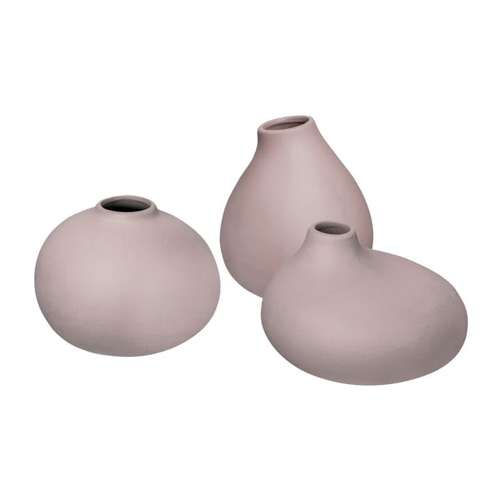 Nona vase 3-pack - Bark - Blomus