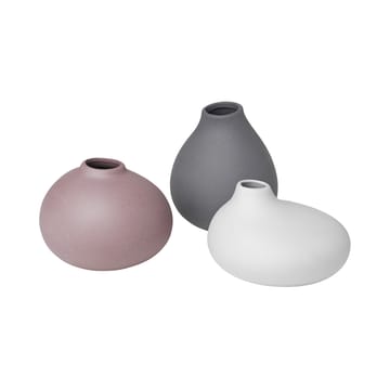 Nona vase 3-pack - Pewter-micro chip-bark - blomus