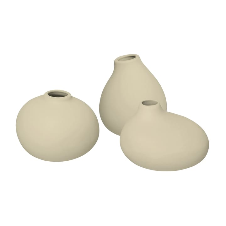 Nona vase 3-pack, Vanilla Blomus