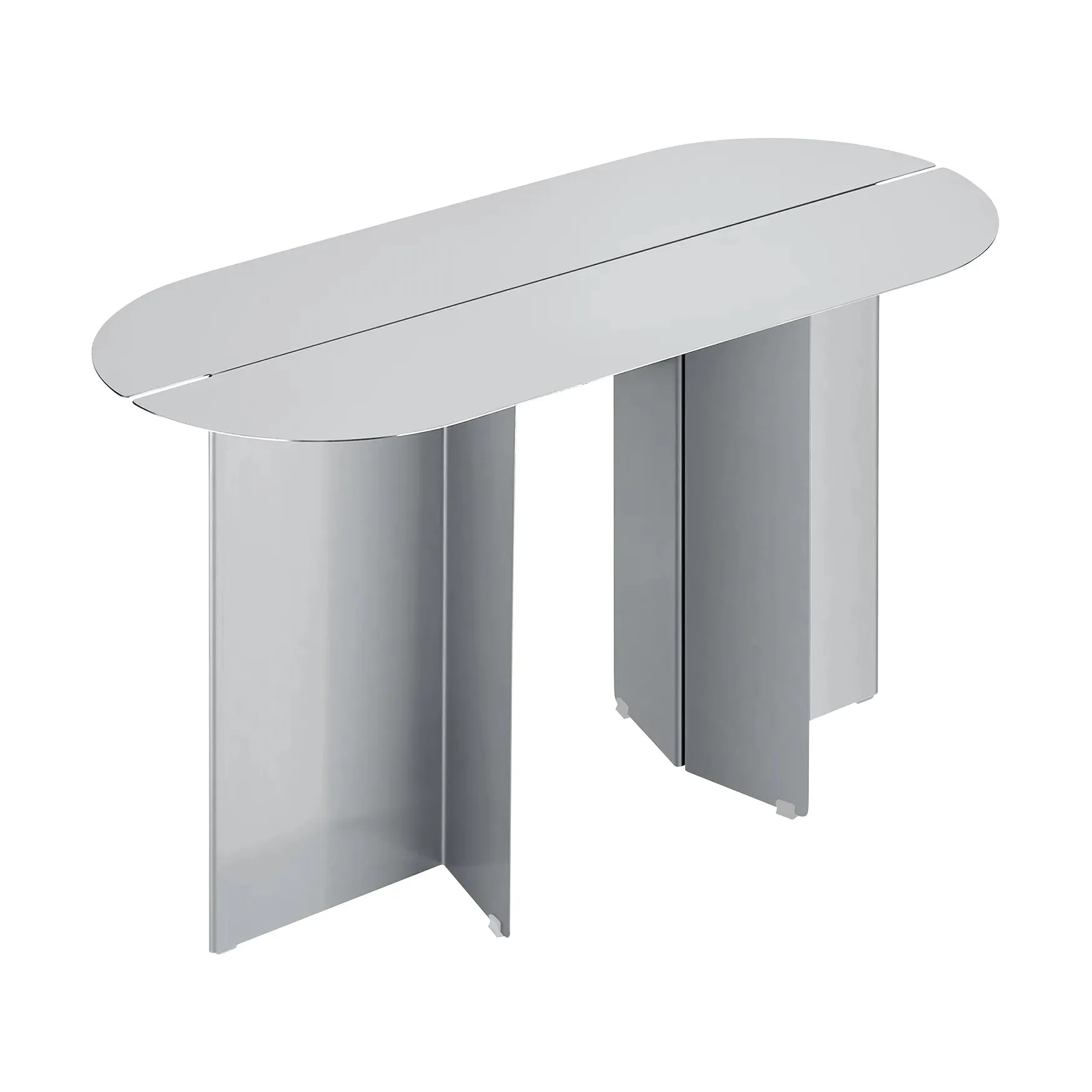 ORU bench 80x45 cm, Matte stainless steel blomus