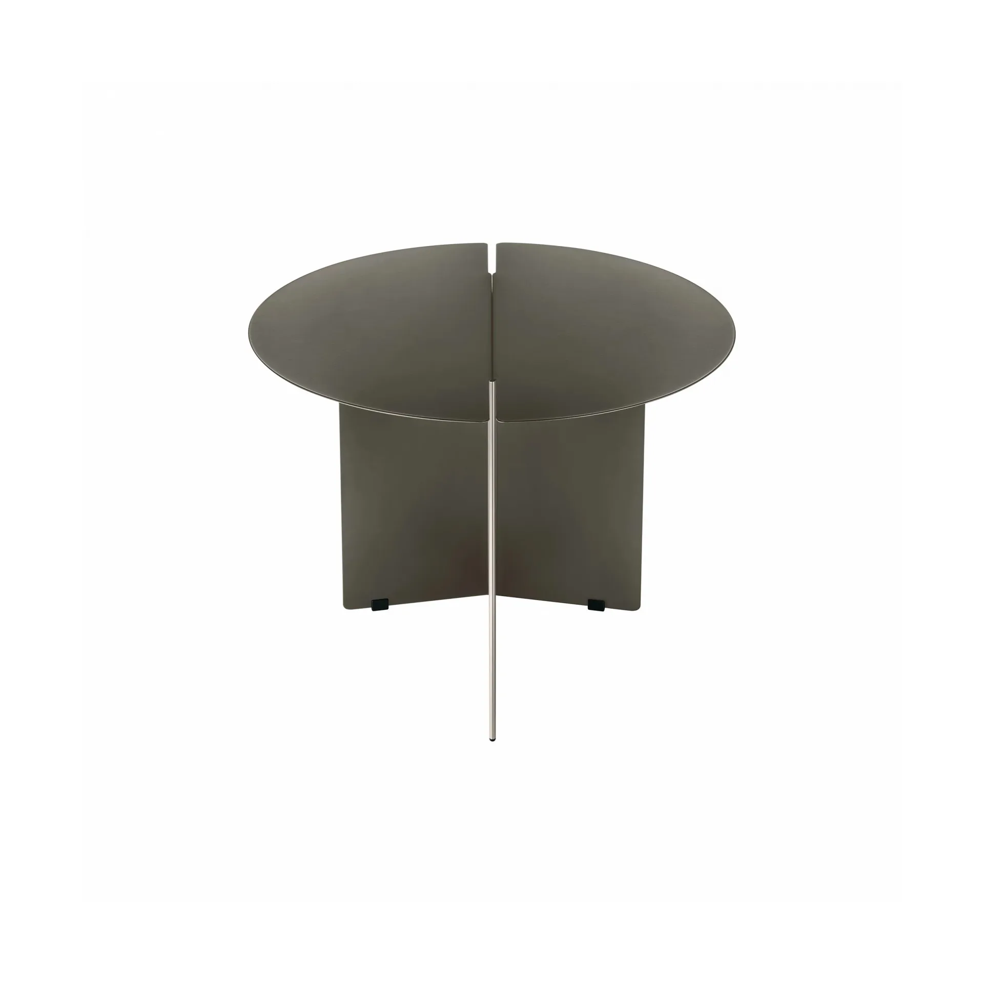ORU side table M Ø50 cm, Burned metal blomus