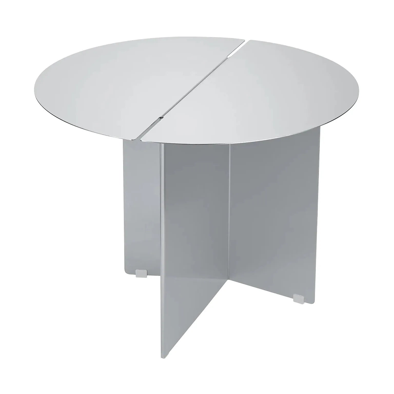 ORU side table M Ø50 cm, Matte stainless steel blomus