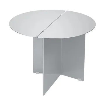 ORU side table M Ø50 cm - Matte stainless steel - blomus