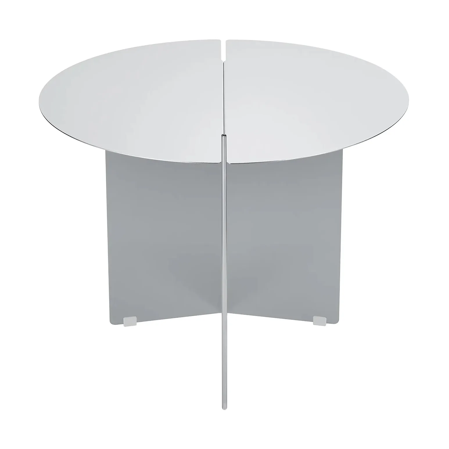 ORU side table M Ø50 cm, Matte stainless steel blomus