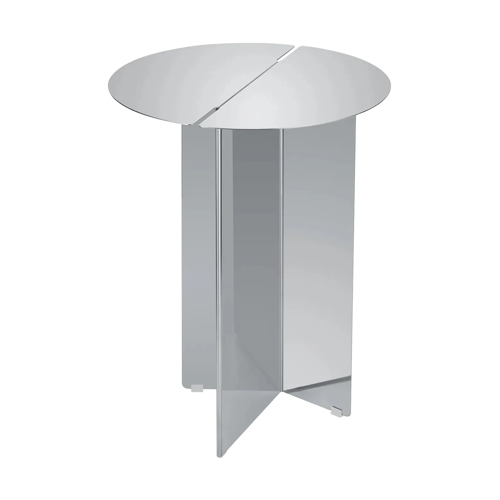 ORU side table S Ø35 cm, Polished stainless steel blomus
