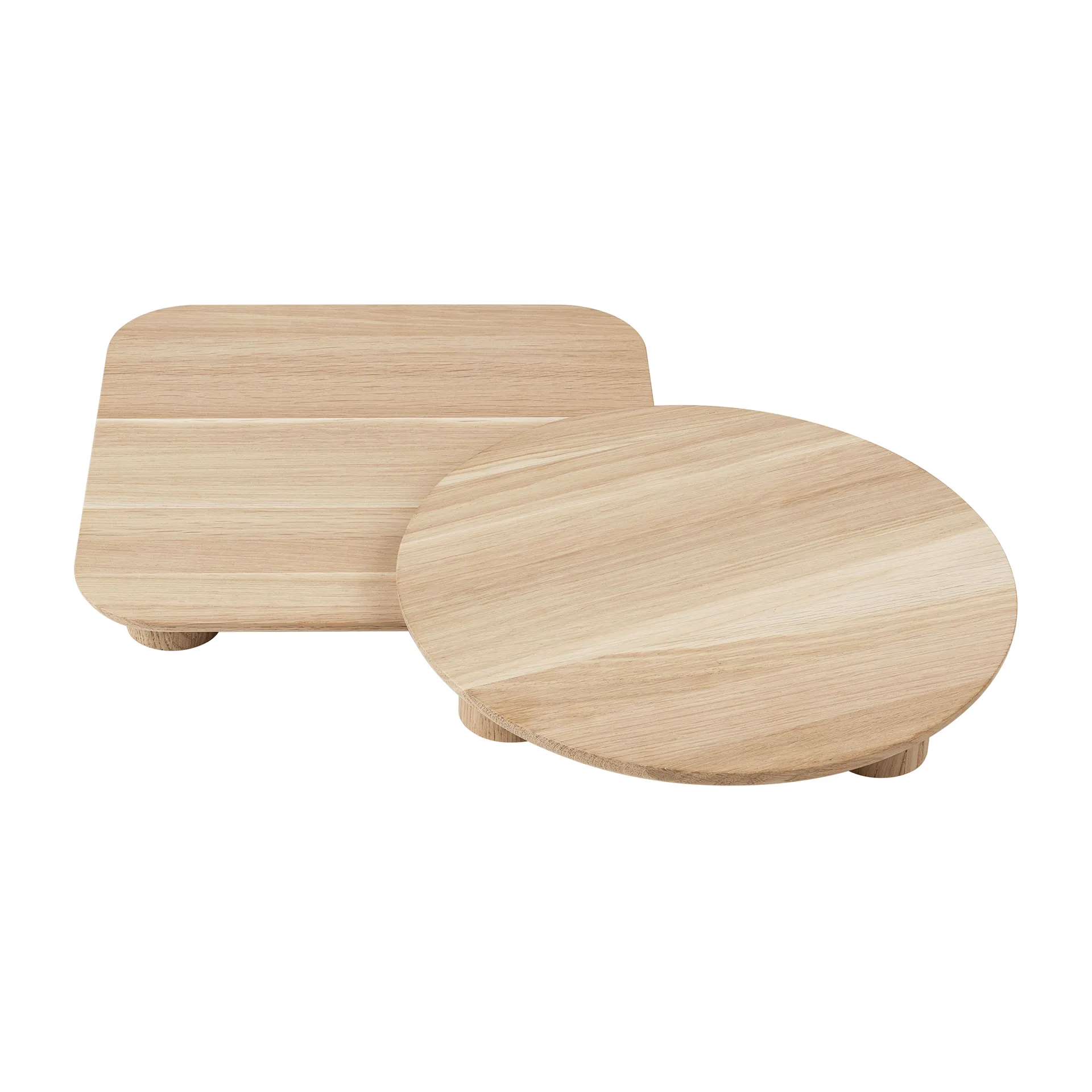Palua serving tray set, Oak blomus