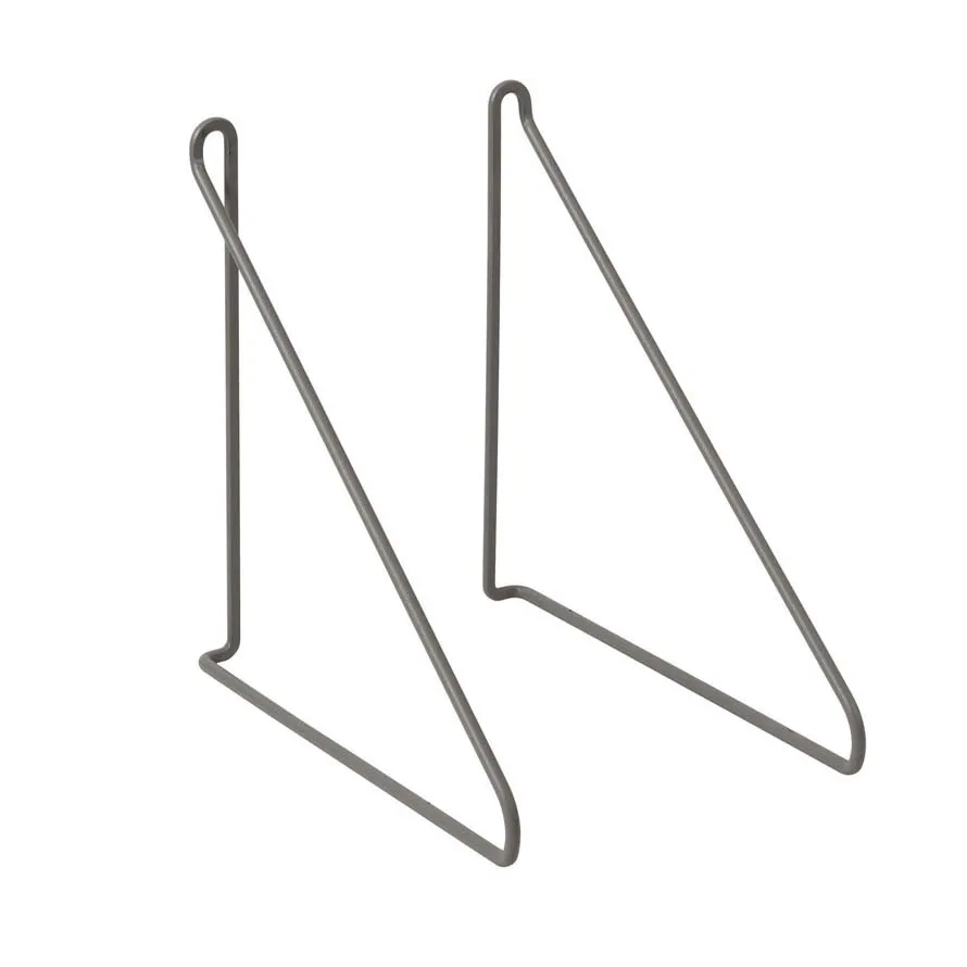 Panola bracket 2-pack, steel grey (dark grey) blomus