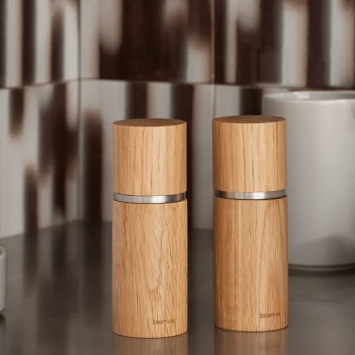 Pepe Salt and Pepper Grinder Set 15 cm, Oak Blomus