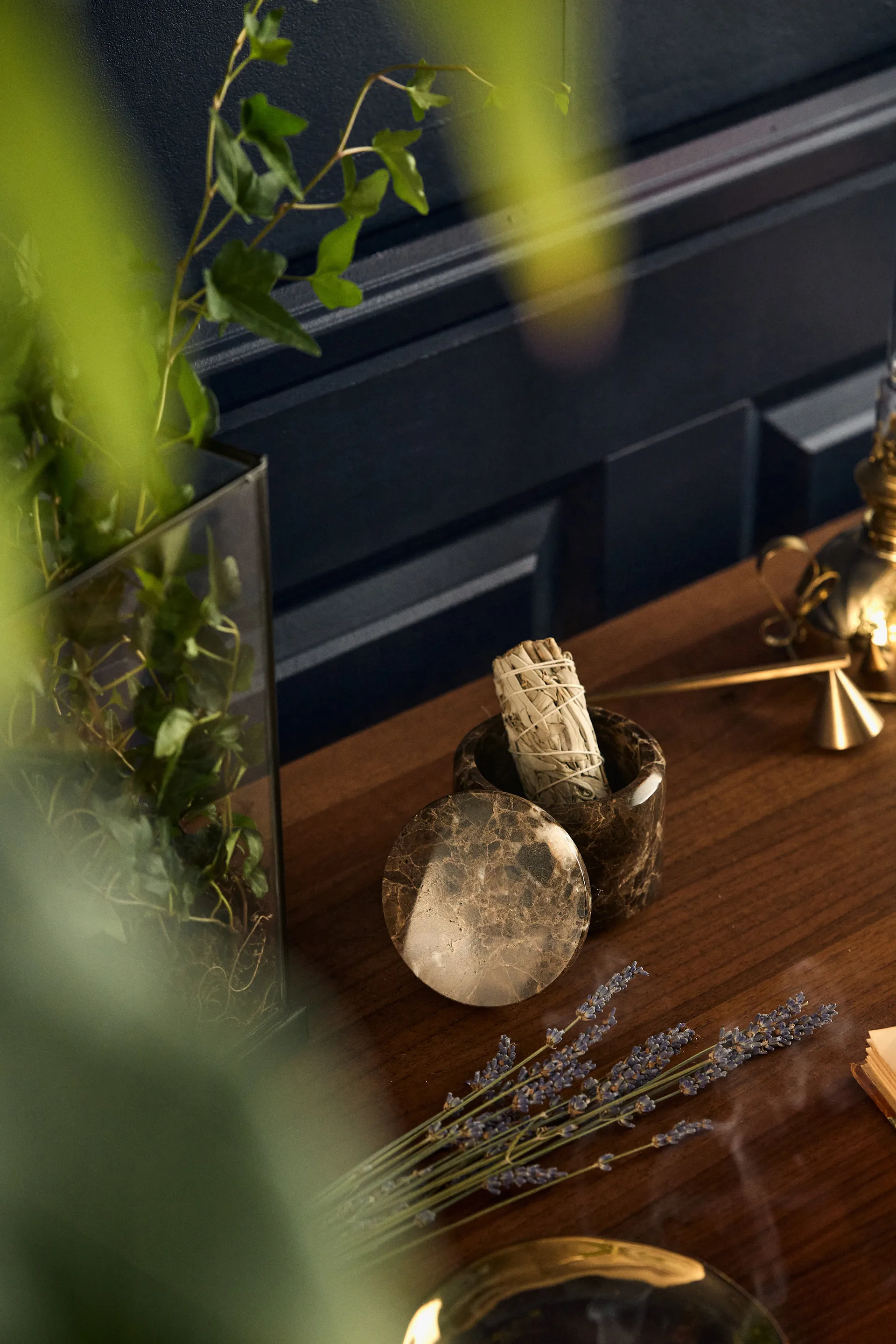 Pesa storage box Ø 9 cm, brown blomus