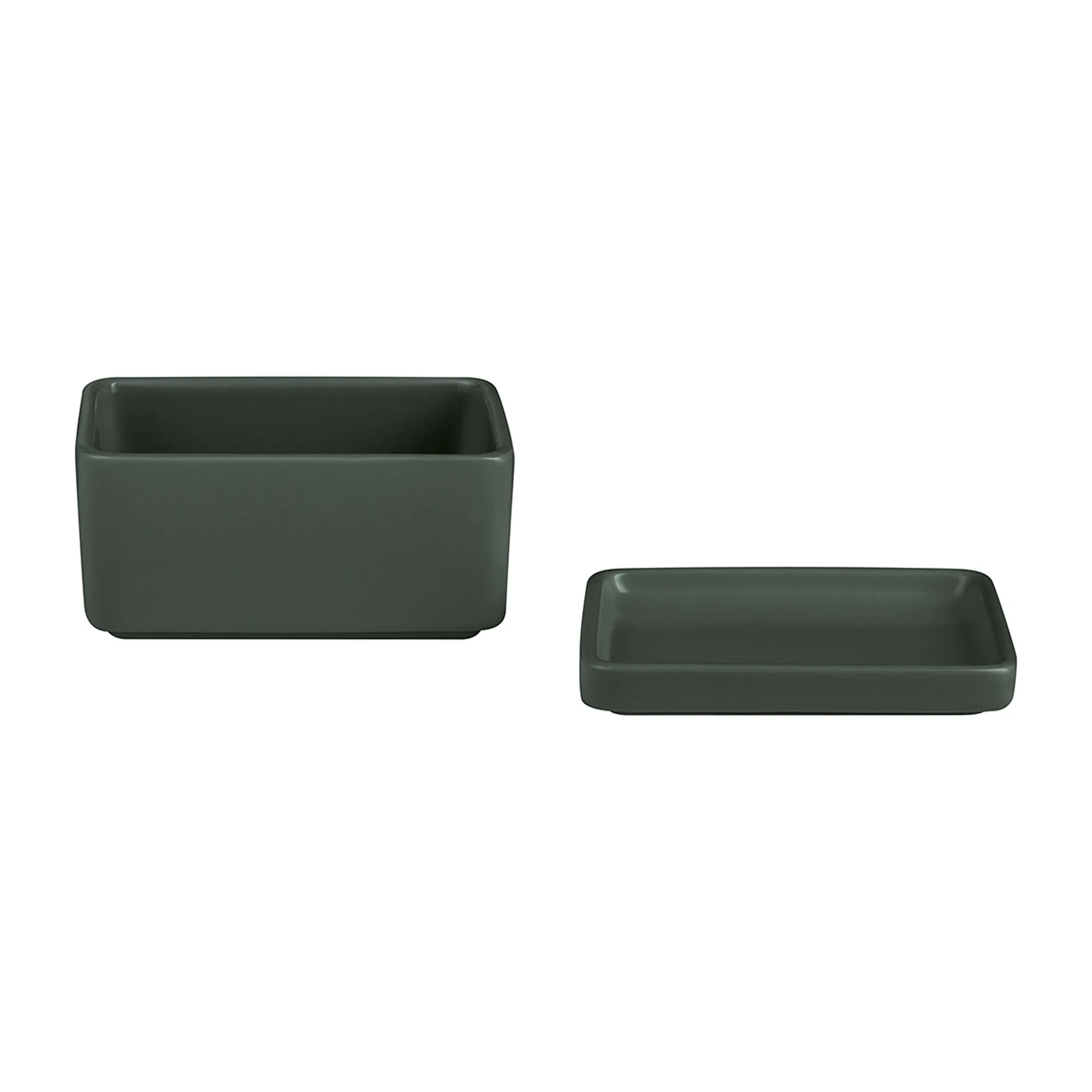 Pilar butter dish - storage box 250 ml, Agave green blomus