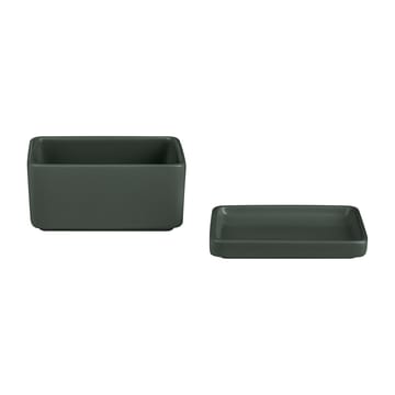 Pilar butter dish - storage box 250 ml - Agave green - blomus