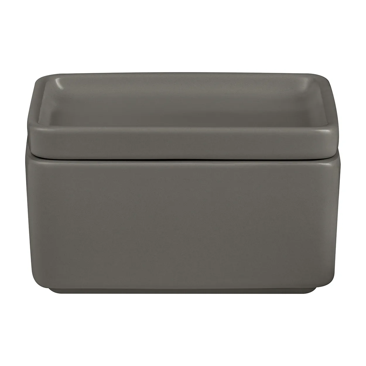 blomus Pilar butter dish - storage box 250 ml Pewter