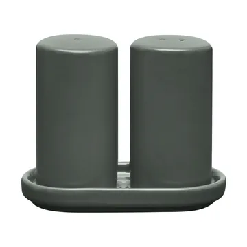 Pilar salt and pepper shakers, set of 2 - Agave Green, Ø4.5×11.5 cm - blomus