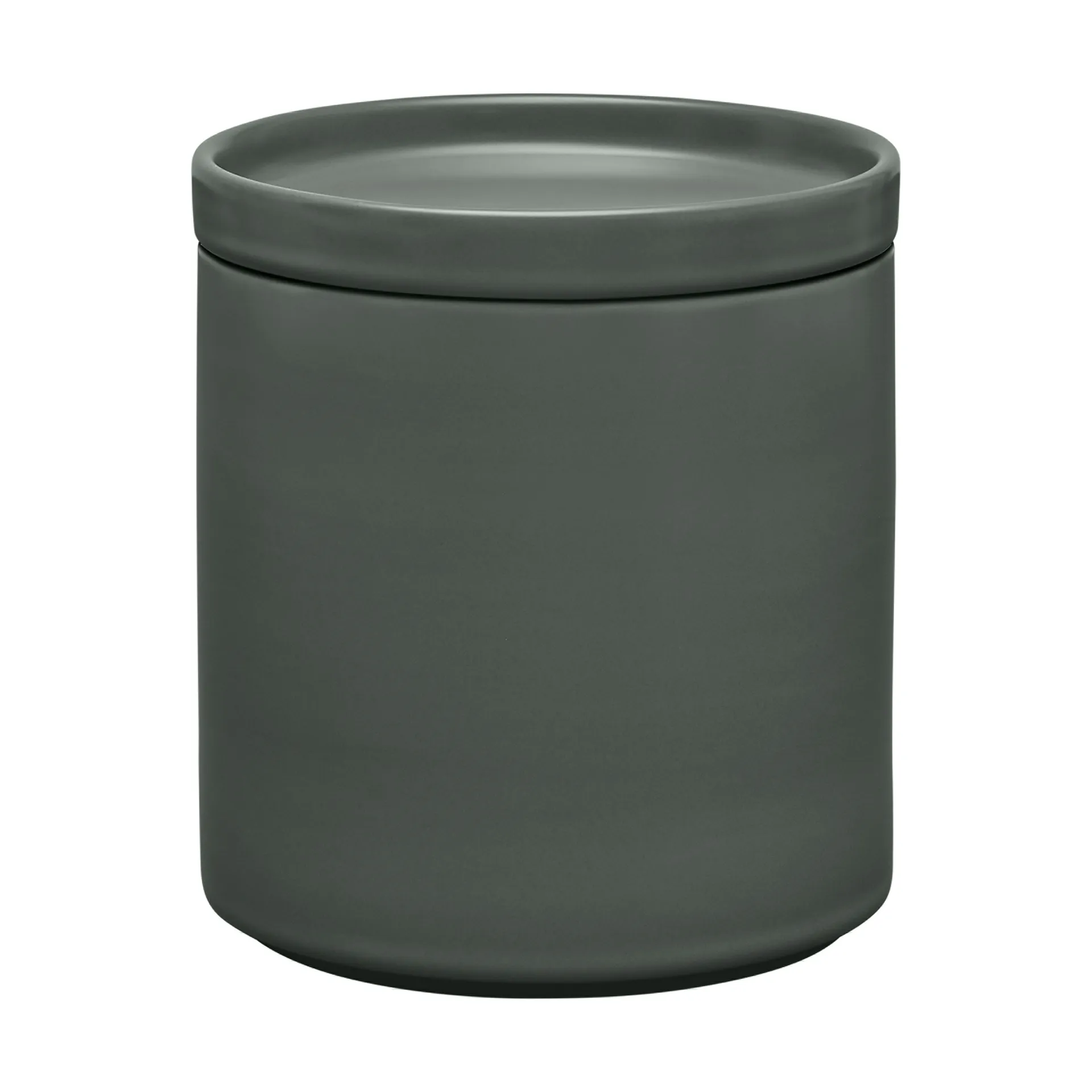 Pilar storage jar with lid, Agave Green, Ø12x13.5 cm blomus