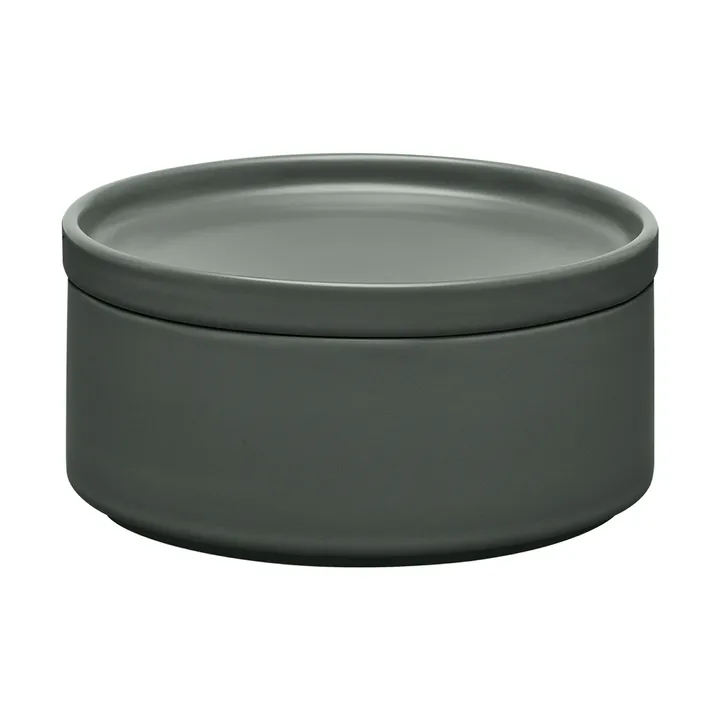Pilar storage jar with lid - Agave Green, Ø15.5x7.5 cm - Blomus