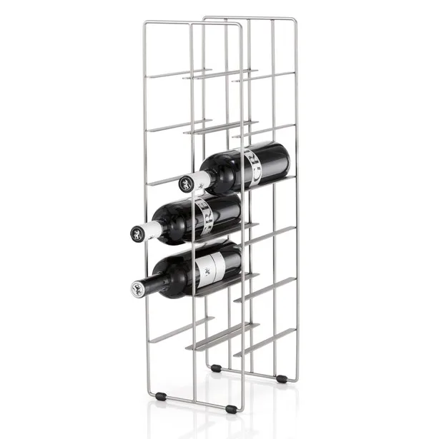 blomus Pilare wine rack 12 bottles Steel | Scandinavian Design | Silver-coloured