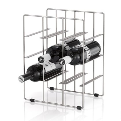 blomus Pilare wine rack 9 bottles Steel | Scandinavian Design | Silver-coloured