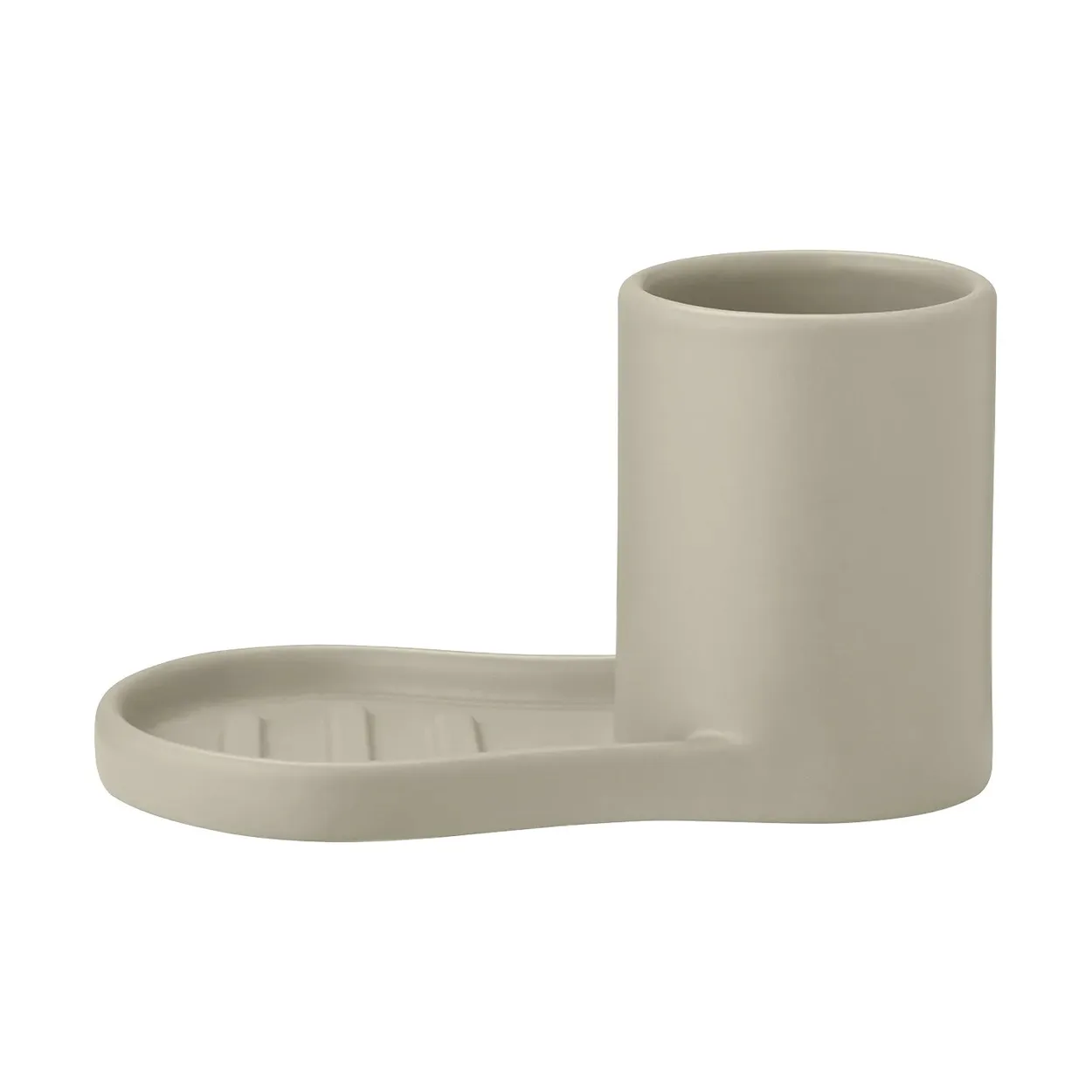 blomus Piro dish brush and soap holder Nomad | Scandinavian Design | Other washing & cleaning accessories | Beige