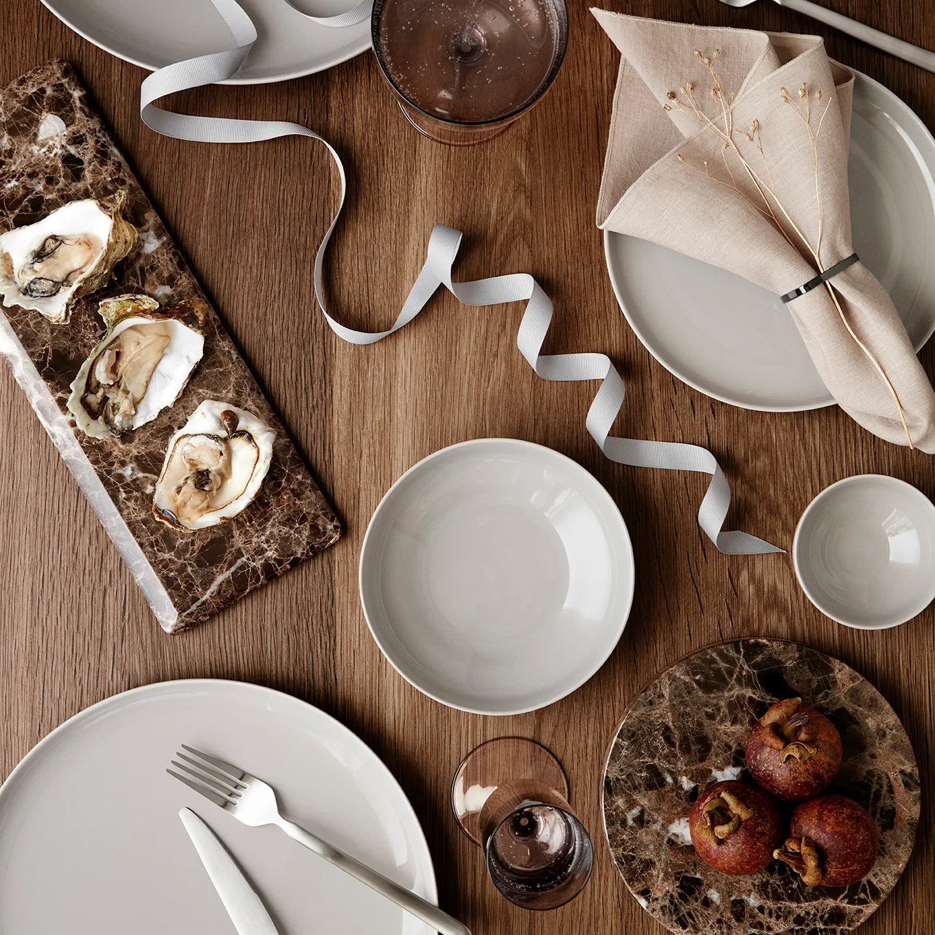 Ro dessert plate Ø 21 cm, Nimbus cloud blomus