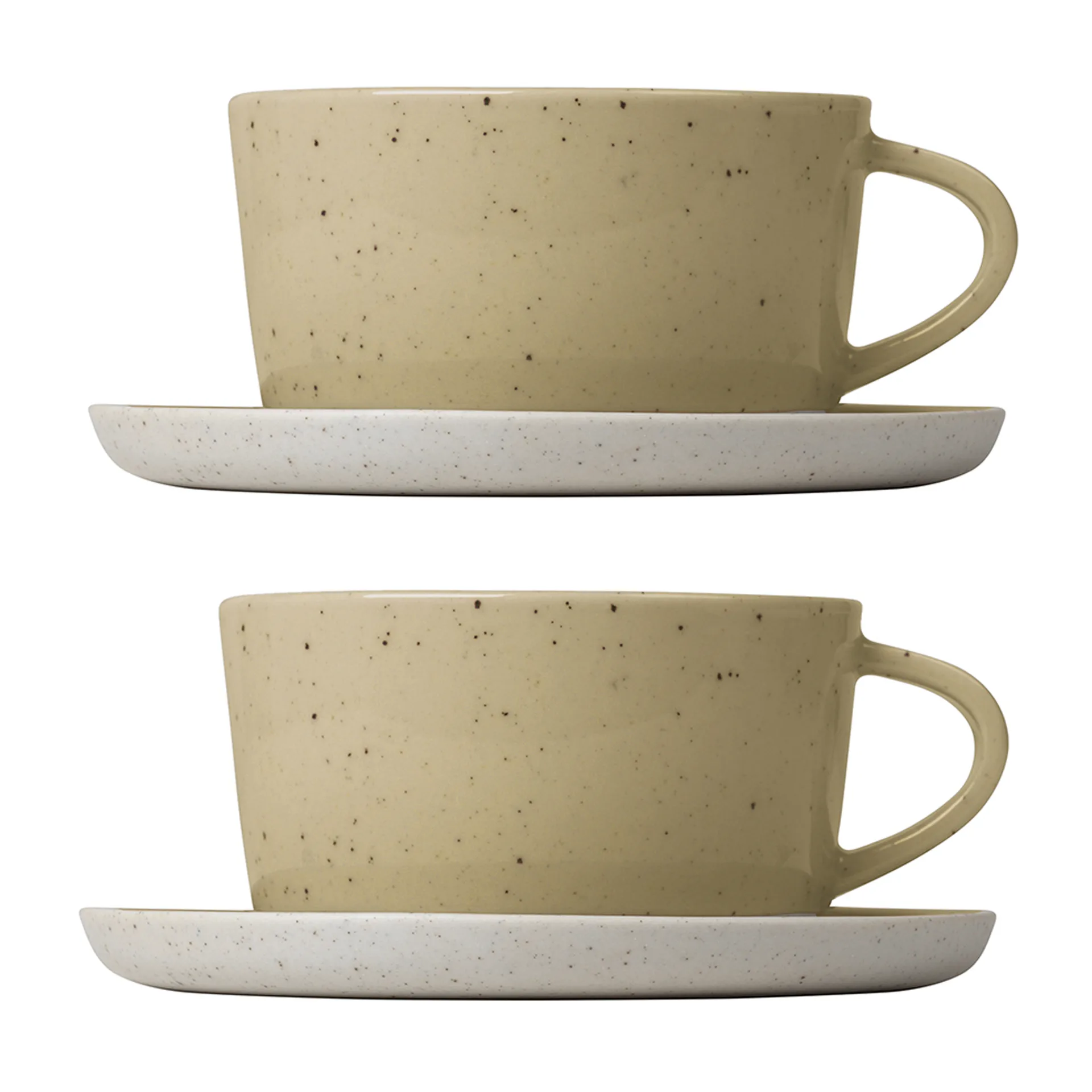 Sablo tea cup with saucer 25 cl 2-pack, Savannah blomus