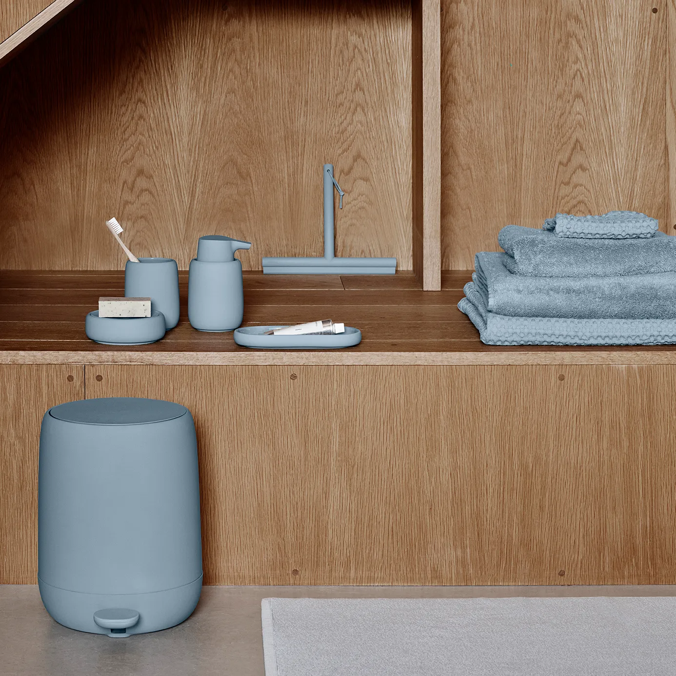 Sono pedal bin 5 L, Ashley blue blomus