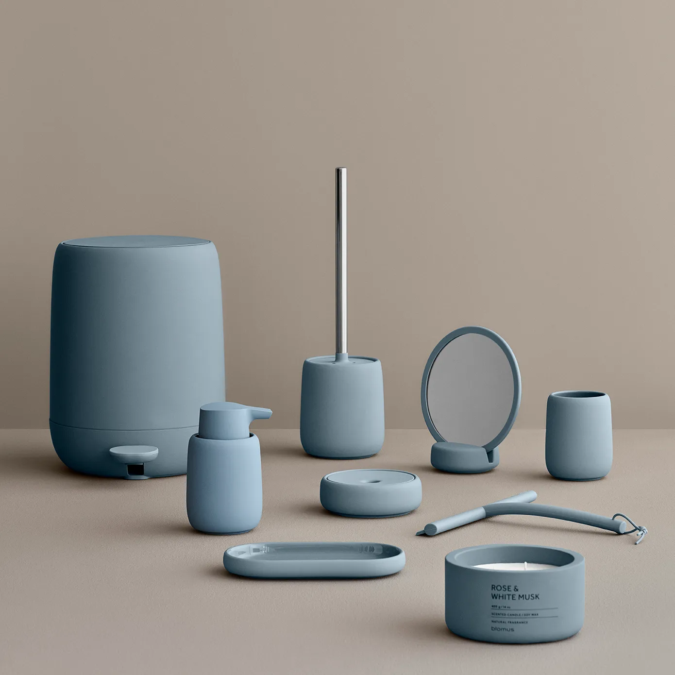 Sono pedal bin 5 L, Ashley blue blomus