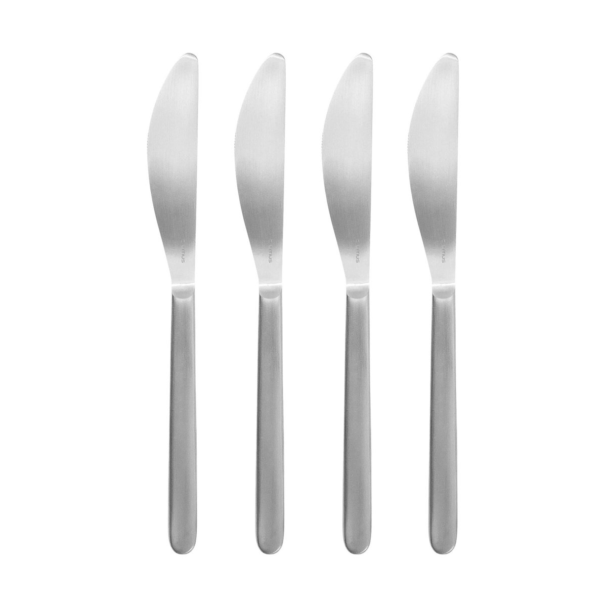 blomus Stella butter knife 4-pack 18.5 cm | Scandinavian Design | Butter knives | Silver-coloured