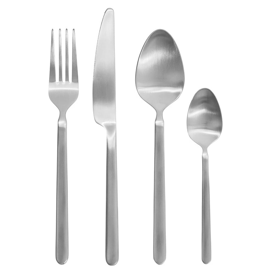 blomus STELLA cutlery silver 16 pieces | Scandinavian Design | Cutlery sets | Silver-coloured