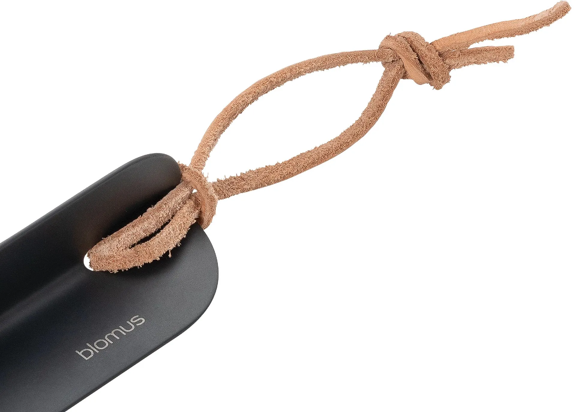 Suko shoehorn 50 cm incl wall hook, Black blomus