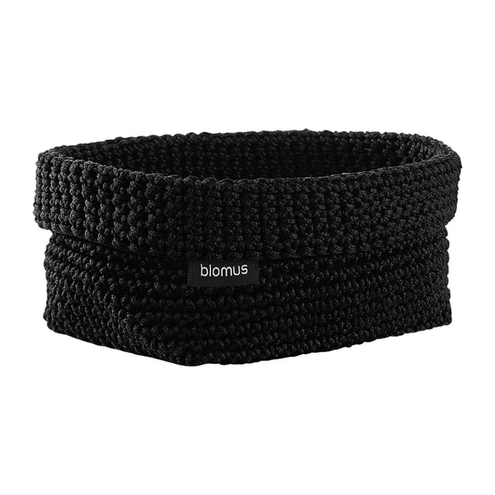 Tela textile basket L 12x20 cm - Black - Blomus