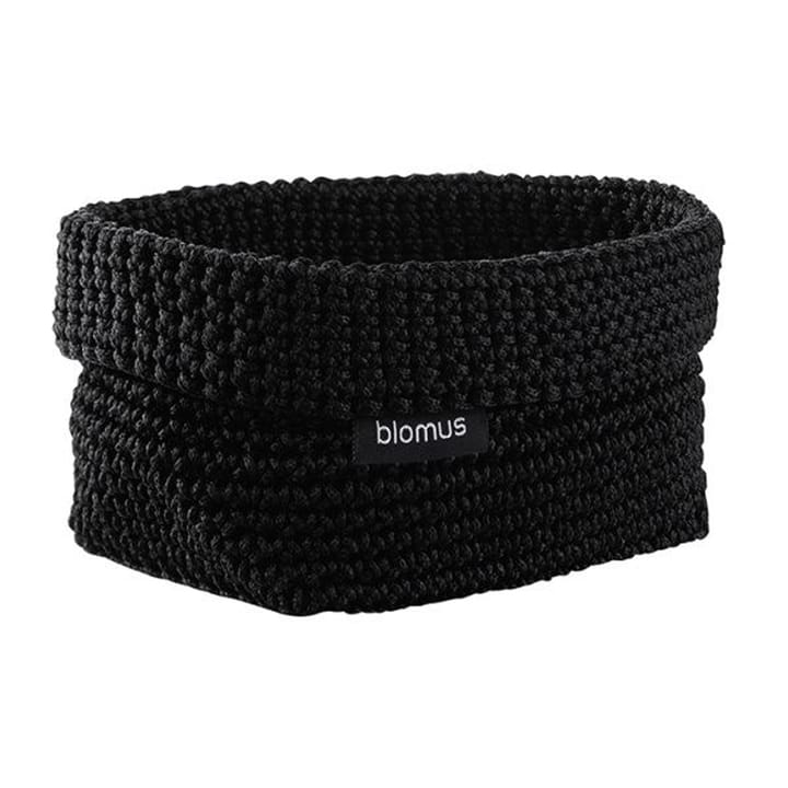 Tela textile basket M 10x15 cm - Black - blomus