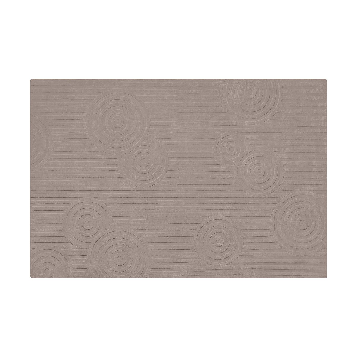 blomus Uzu rug L 200x300 cm Taupe | Scandinavian Design | Fringe & Deep pile rugs | Brown