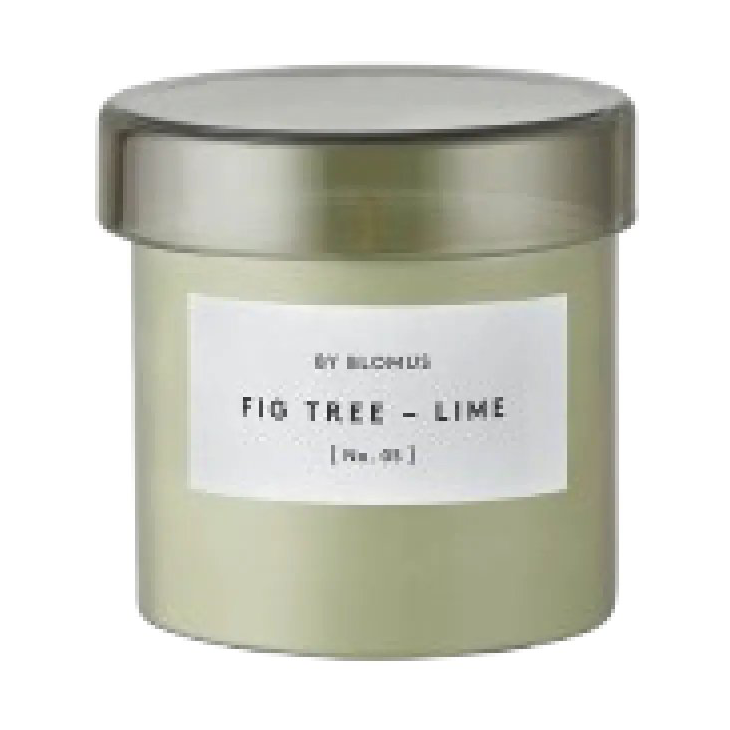 blomus Valoa scented candle 30 hours Fikon/Lime Agave Green