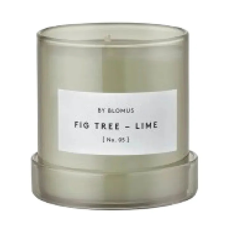 Valoa scented candle 30 hours, Fikon/Lime Agave Green blomus