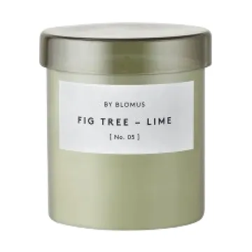 Valoa scented candle 45 hours - Fikon/Lime Agave Green - blomus