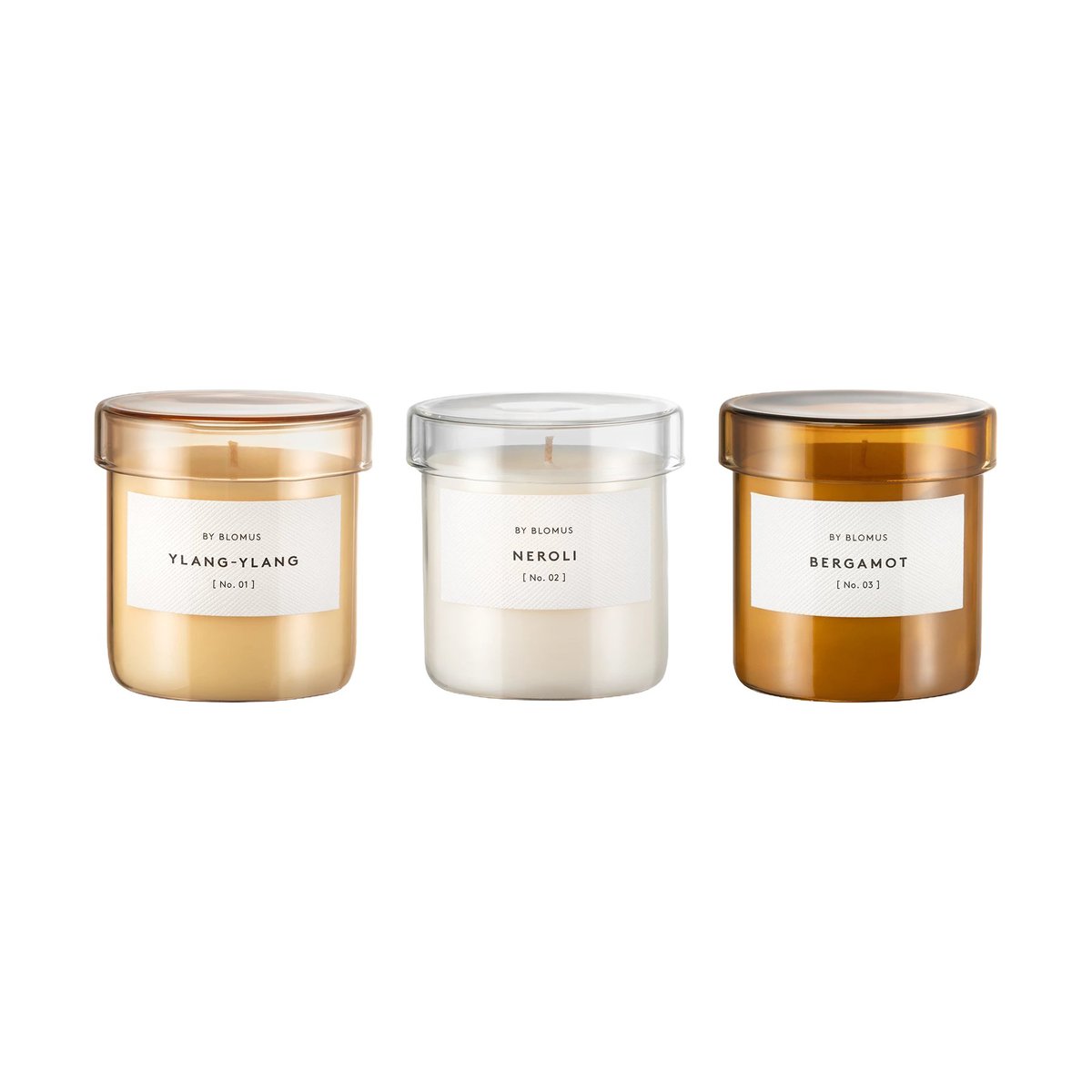 blomus Vaola scented candles S 3 pieces. Ylang Ylang, Neroli, Bergamot