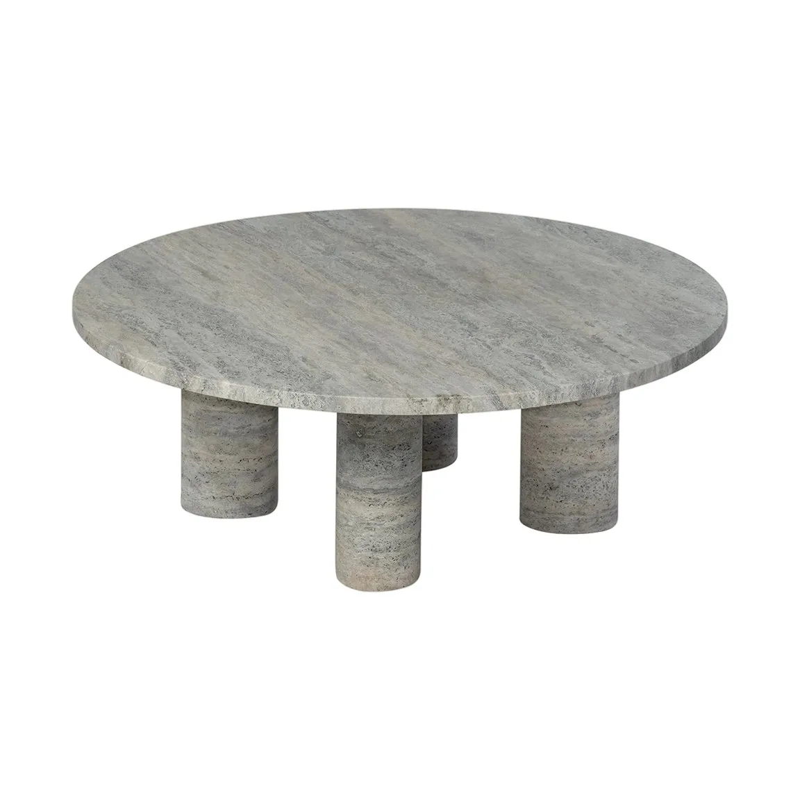 blomus Volos coffee table L o75 cm Silver Travertine