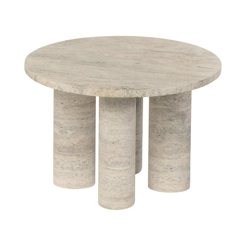 blomus Volos side table S o52 cm Travertine | Scandinavian Design | Side tables | Beige
