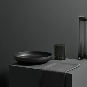 Wave tumbler glass 2-pack - Black - Blomus