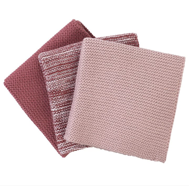 Wipe dishcloth 3- pack - Pink - blomus