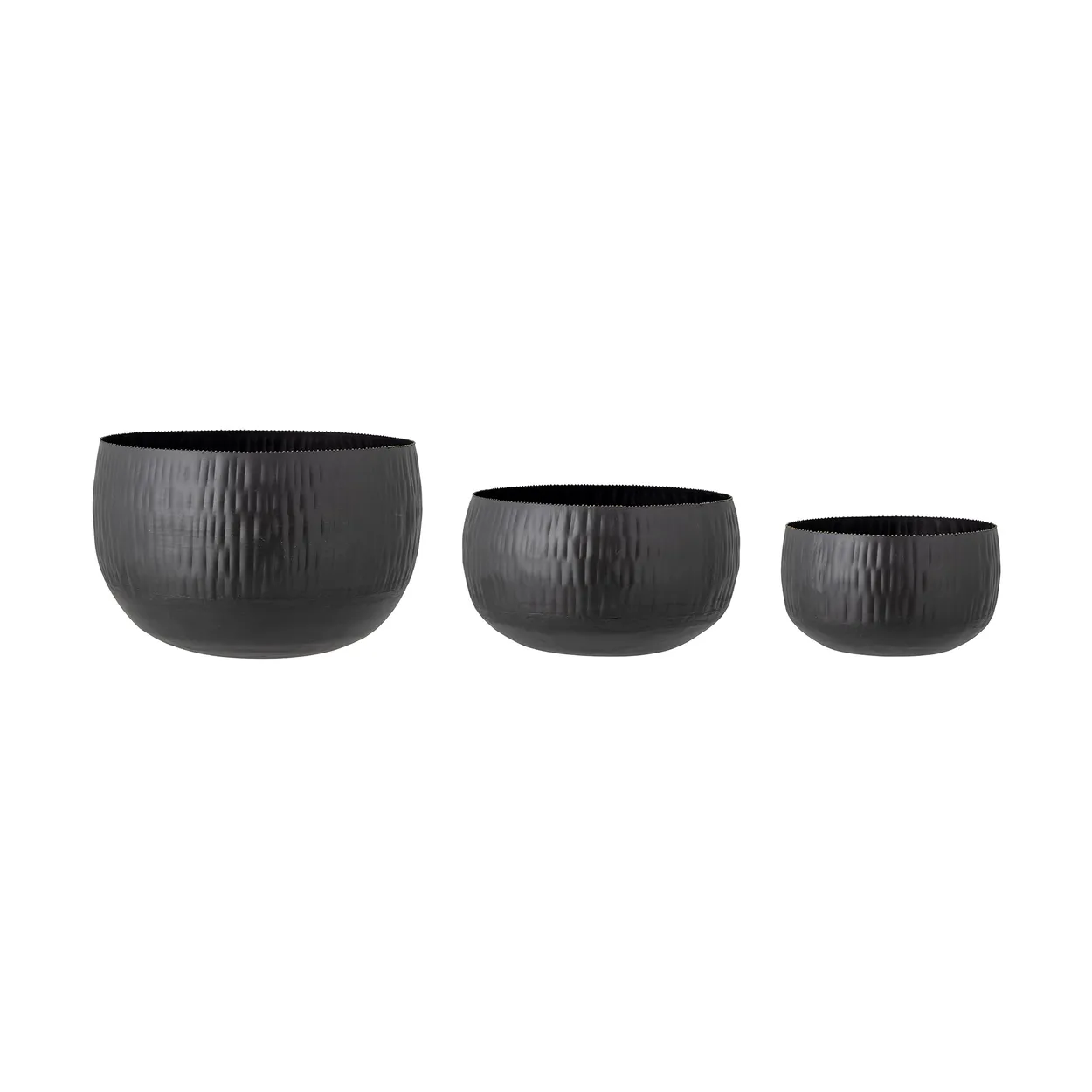 Bloomingville Abisha flower pot 3-pack Black | Scandinavian Design | Flower pots | Black